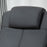 Swivel Armchair with Footstool and Adjustable Backrest Black