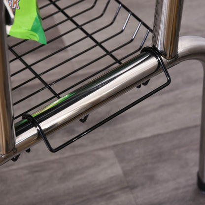 Foldable Dog Grooming Table Pet Drying Table with Adjustable Arm Non-Slip Rubber Tabletop Aluminium Alloy Edge Stainless Steel Bar Sling 94.5 x 55 x 81cm Black