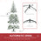 6ft Snow Flocked Artificial Christmas Tree w/ Realistic Branch Tips