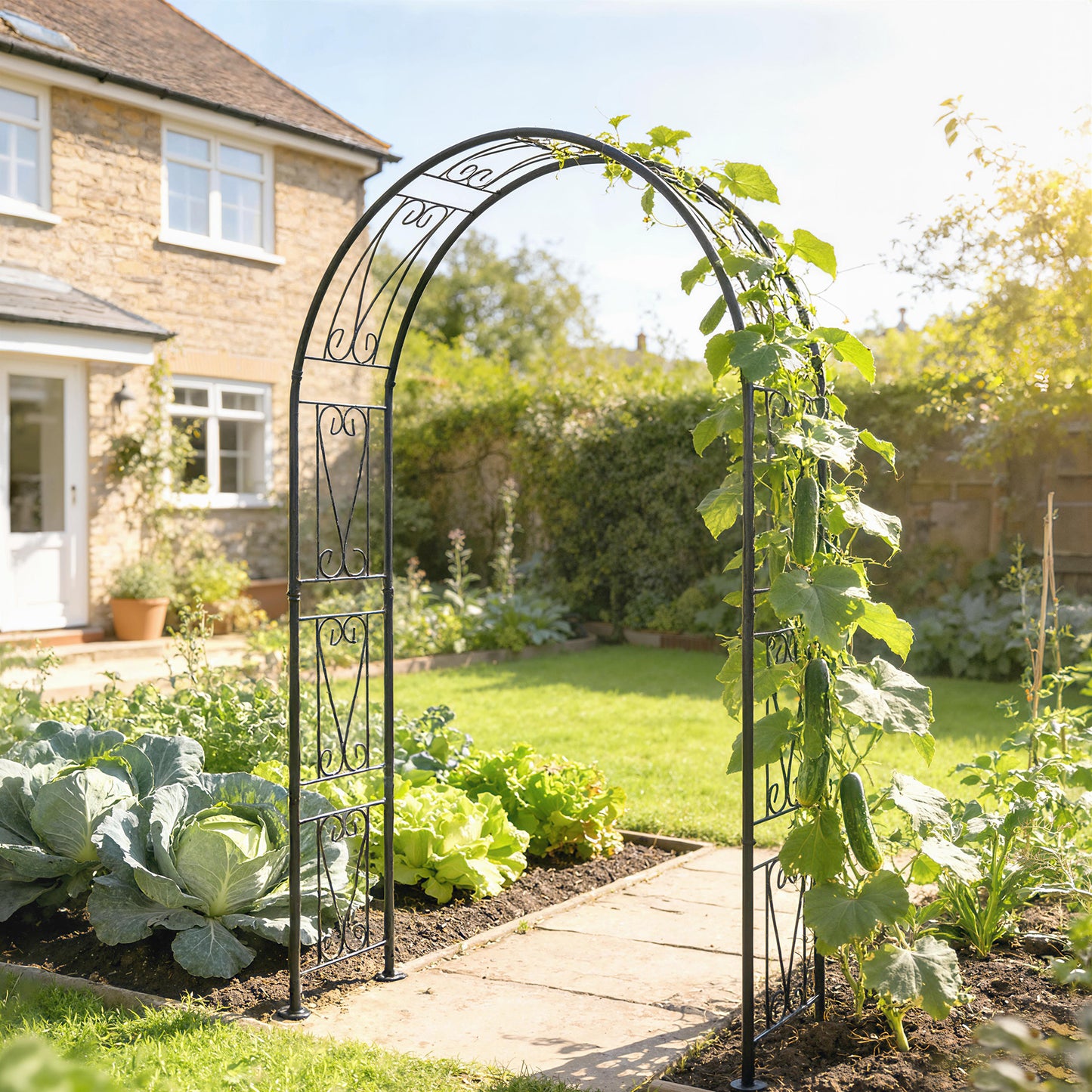 Garden Arch, Rose Arch, Black
