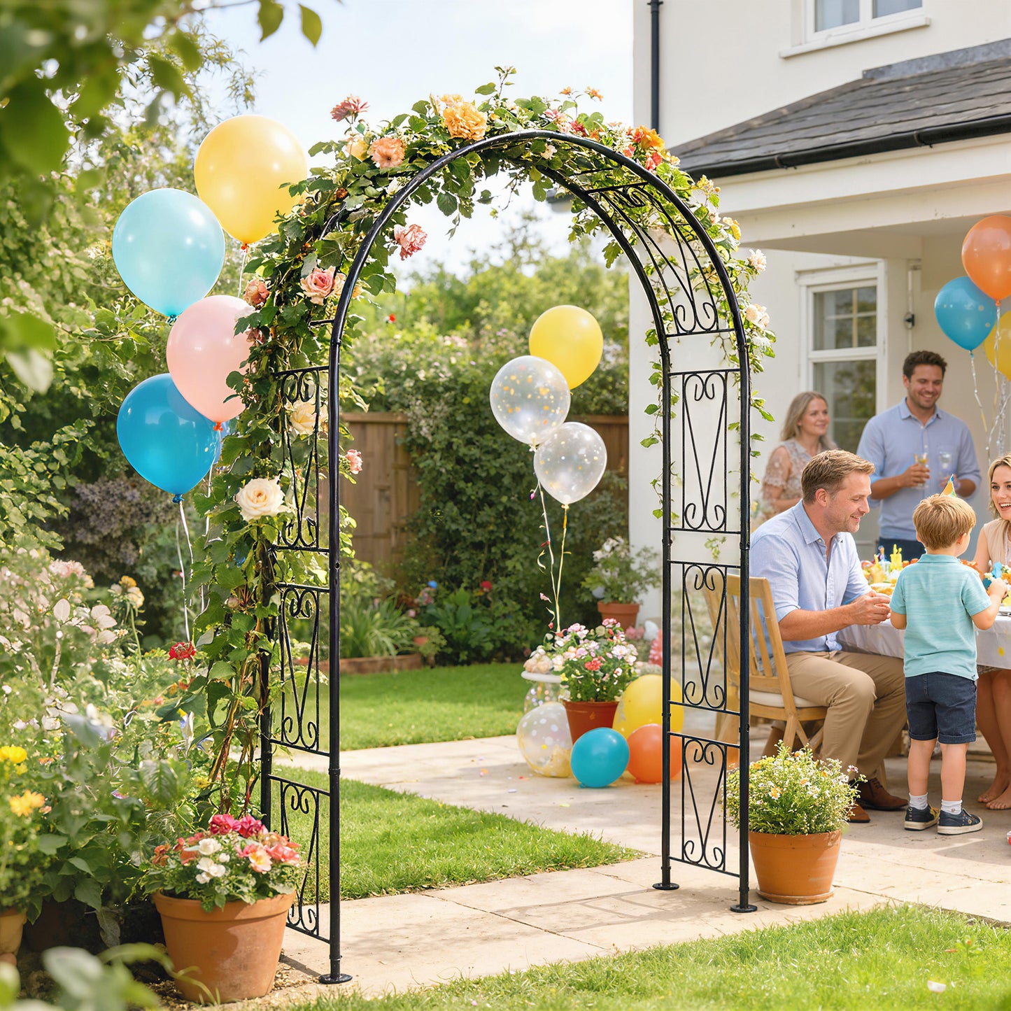 Garden Arch, Rose Arch, Black