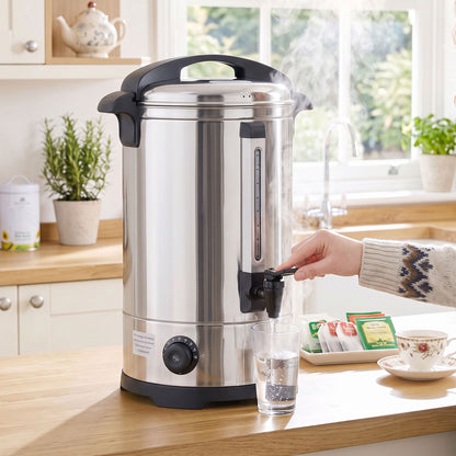 13L Catering Urn, 2500W Stainless Steel Tea Urn with Keep Warm