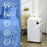 16L/Day Quiet Air Dehumidifier with Purifier, UVC, Ioniser, Timer, White