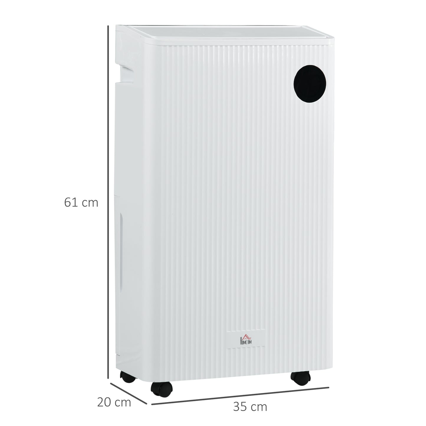 16L/Day Quiet Air Dehumidifier with Purifier, UVC, Ioniser, Timer, White