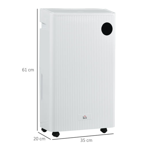 16L/Day Quiet Air Dehumidifier with Purifier, UVC, Ioniser, Timer, White