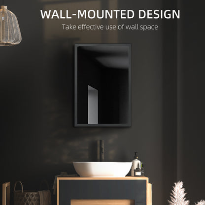 Wall Mounted Bathroom Cabinet with Mirror and Storage Shelves