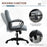 Office Chair with Massager Lumbar High Back Ergonomic Support Office 360¬¨‚àû Swivel Chairs Adjustable Height Backrest Grey