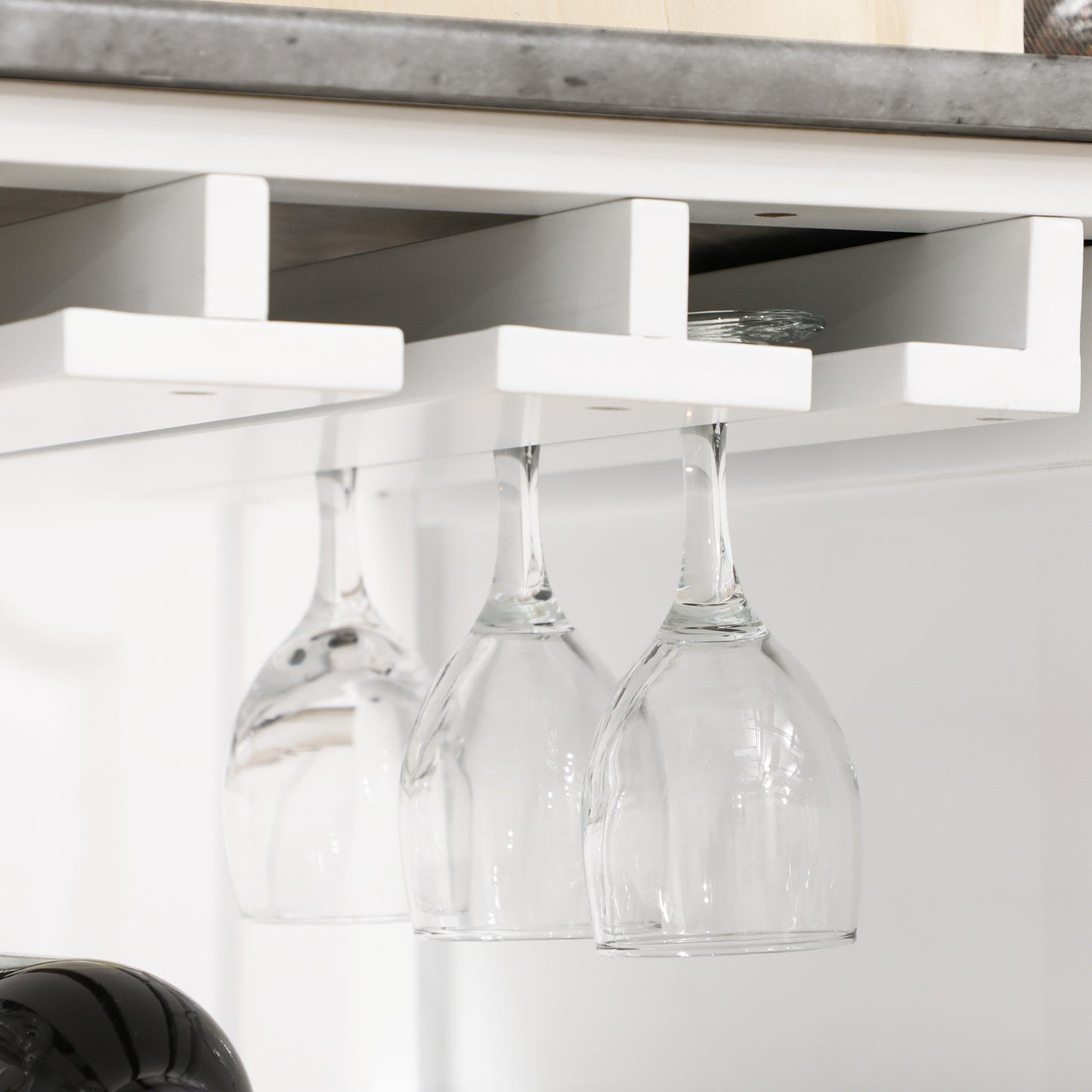 Kitchen Trolley Utility Cart W/ Wheel Wine Rack Open Shelf and Cabinet