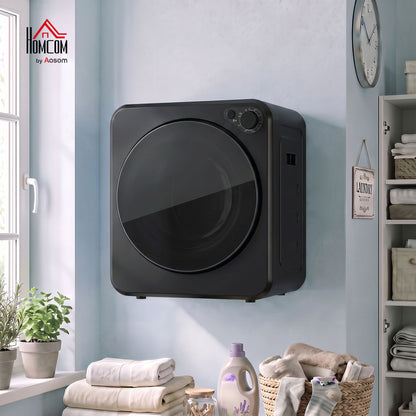 4kg Front Load Laundry Dryer with 2 Power Modes, Black