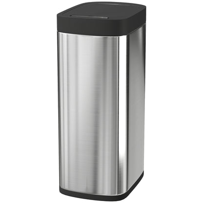 50L Sensor Bin, Touchless Kitchen Bin, Battery Operated, Silver Tone