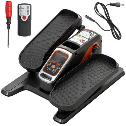 Under Desk Elliptical Machine for Home, Electric Elliptical Machine with 12 Adjustable Speed, Auto & Manual Modes, Quiet & Portable Seated Pedal Exerciser with Remote Control & LED Monitor