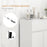 Kleankin High Gloss Bathroom Cabinet, Freestanding Storage Cupboard Storage, Bathroom Storage Unit with Drawer and Adjustable Shelf, White