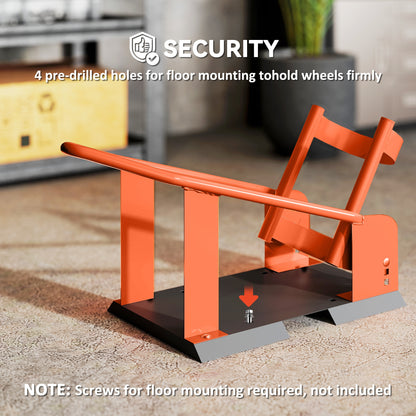 816.5 kg Motorcycle Wheel Chock, Motorcycle Front Wheel Chock Holder