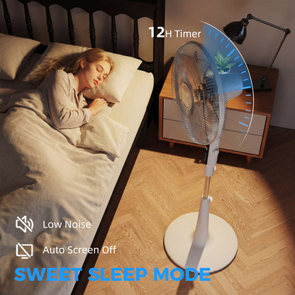 Standing Fan with 75 Degree Oscillation Mosquito Repellent Function