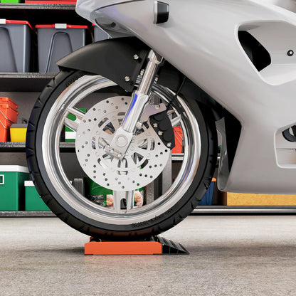 Motorcycle Wheel Roller Stand for Tyre Cleaning and Chain Lubrication