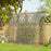 214x118x212cm Walk-In Lean to Wall Tunnel Plastic Greenhouse with Doors