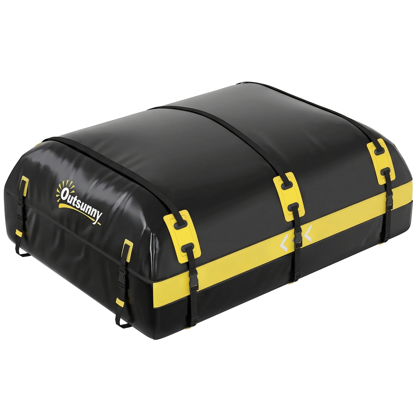 Car Roof Bag, 21 Cubic Feet Waterproof Car Roof Box, Yellow