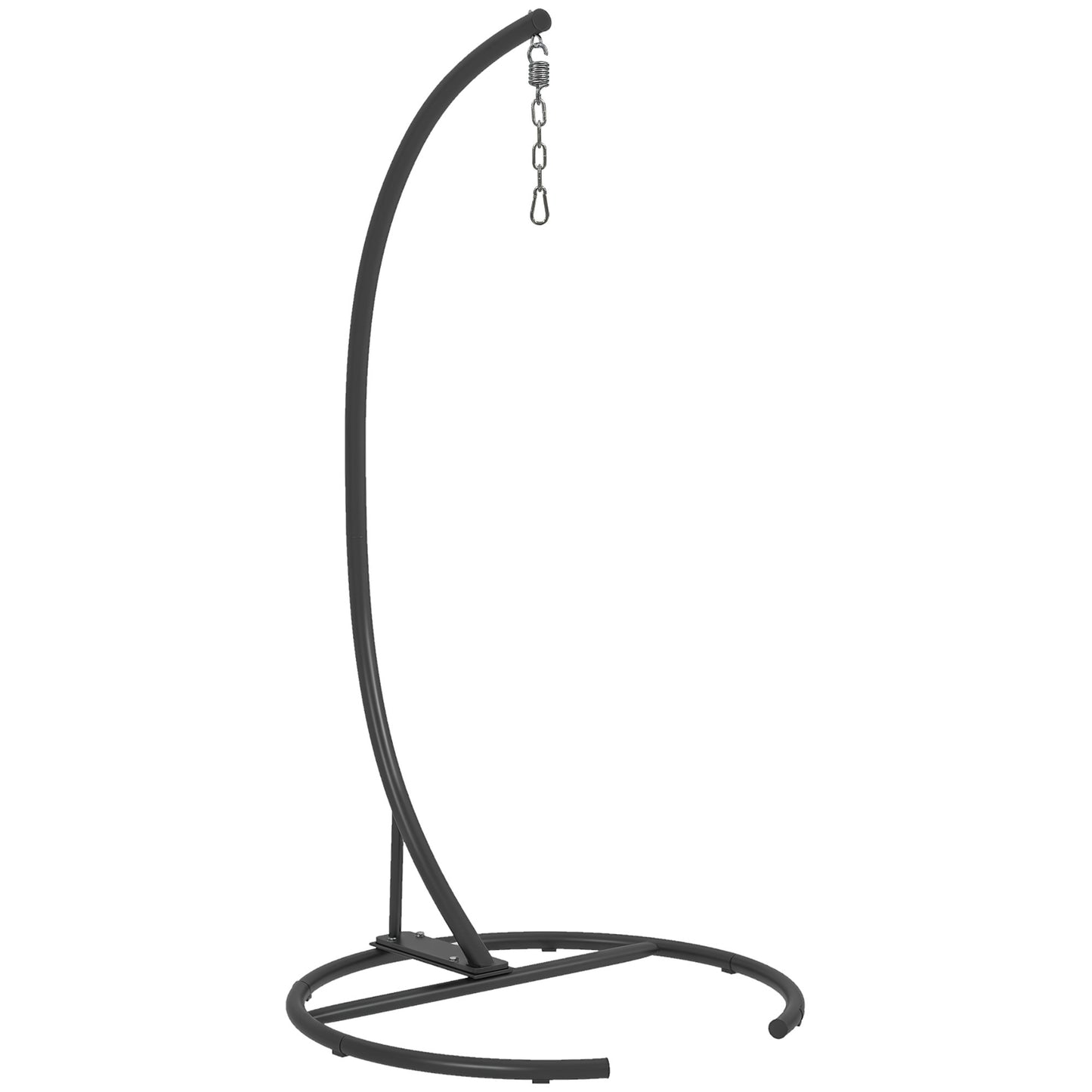 Hammock Chair Stand w/ Round Base, C Swing Stand Only, Black