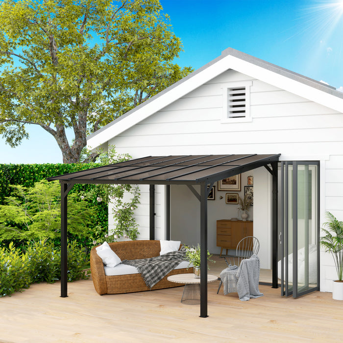 3 x 3(m) Pergola Kit Gazebo with UPF 50+ and Waterproof Polycarbonate Roof