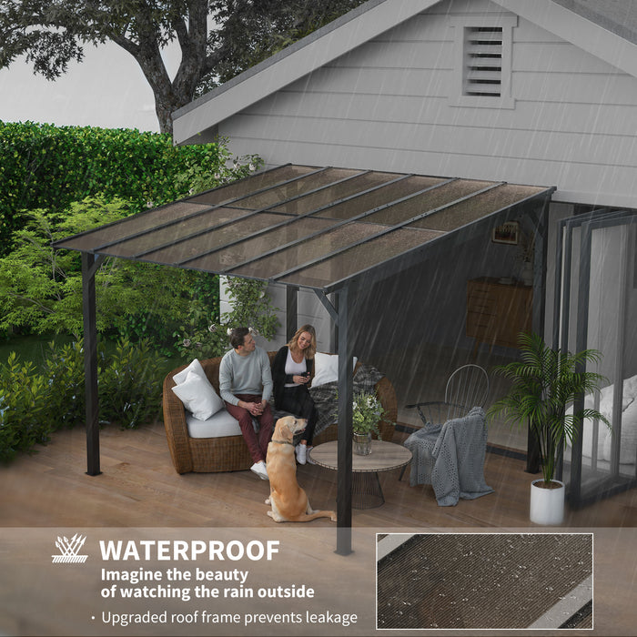 3 x 3(m) Pergola Kit Gazebo with UPF 50+ and Waterproof Polycarbonate Roof