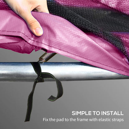10FT Trampoline Pad Spring Cover, Waterproof, Pink