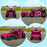 6V Quad Bike with Back Trailer, Wear-Resistant Wheels for Ages 18-36 Months, Pink