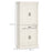 Kitchen Cupboard with 4 Doors, Freestanding Storage Cabinet with Wide Drawer and Shelves for Living Room, 180cm, White Wood Grain