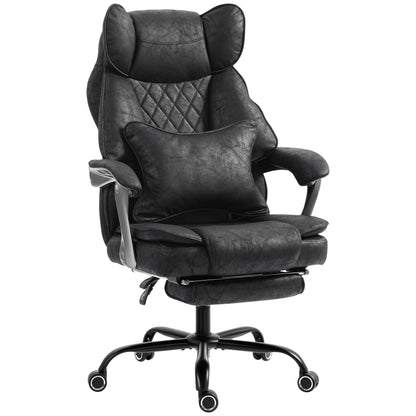 Big and Tall Office Chair with Lumbar Support, Black