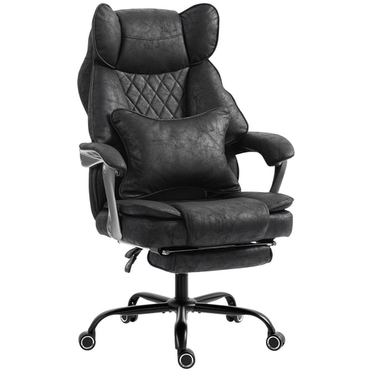 Big and Tall Office Chair with Lumbar Support, Black