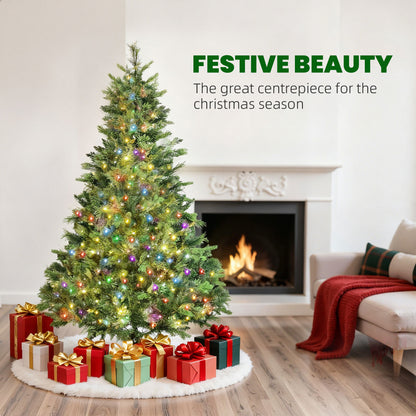 180cm Christmas Tree with Colourful DIY LEDs, Remote, Carolina Pine