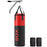 Unfilled Punching Bag Set with Boxing Bag Bracket, Heavy Bag with Boxing Gloves, Hand Wraps and 360° Swivel Hook