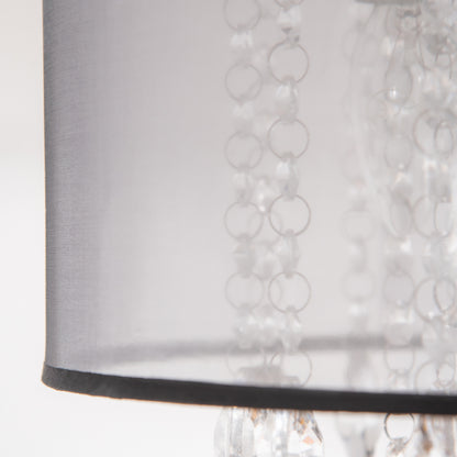 Modern Crystal Chandelier Flush Mount Ceiling Light for Bedroom, 40cm