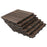 27 Pcs Solid Wood Interlocking Decking Tiles For Patio, Balcony, Roof Terrace, Hot Tub, Black, (30 x 30 cm Per Piece)