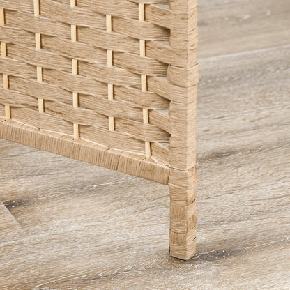 Freestanding Privacy Screen, 160 x 170cm, Natural Wood Finish