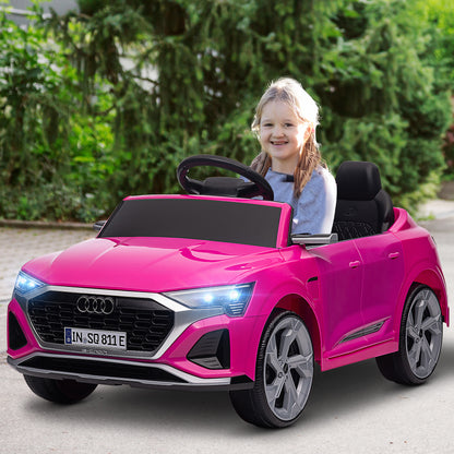 Audi Q8 e-tron Sportback Kids Electric Car w/ Remote - Pink