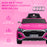 Audi Q8 e-tron Sportback Kids Electric Car w/ Remote - Pink