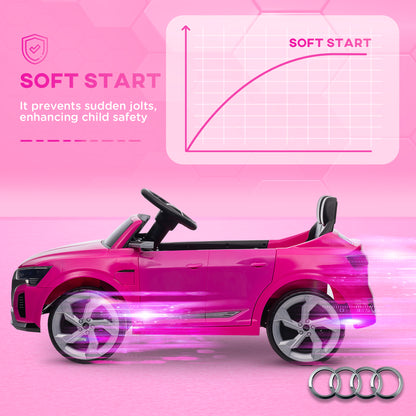 Audi Q8 e-tron Sportback Kids Electric Car w/ Remote - Pink