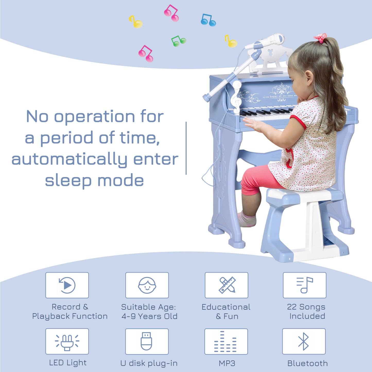 Kids Electronic Keyboard Set