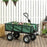 Garden Cart with Removable Liner, Quick-Release Sides, Green