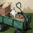 Garden Cart with Removable Liner, Quick-Release Sides, Green