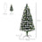 5ft White Light Artificial Christmas Tree w/ 180 LED Star Topper Tri-Base