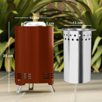 Stainless Steel Smokeless Wood Burning Firepit Garden Fire Pit