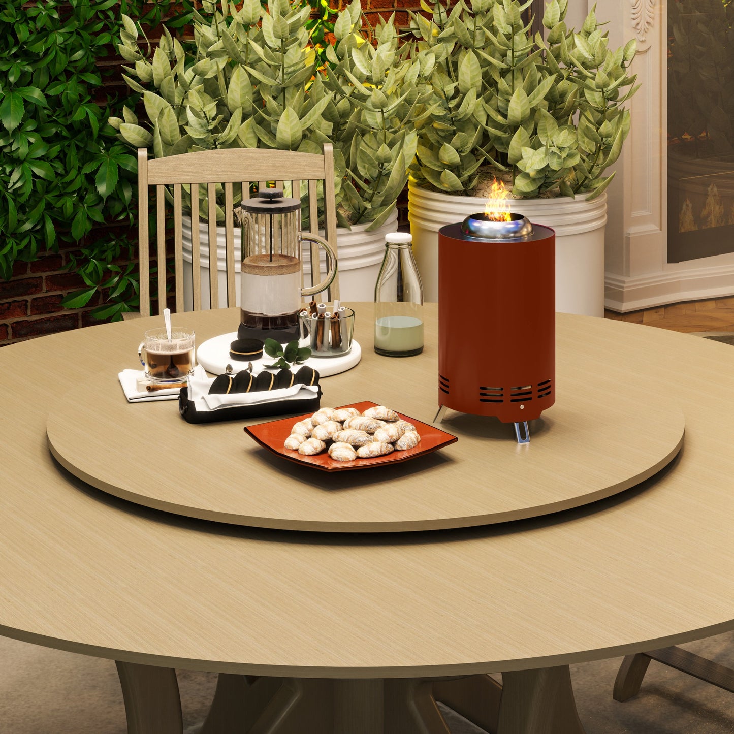 Stainless Steel Smokeless Wood Burning Firepit Garden Fire Pit