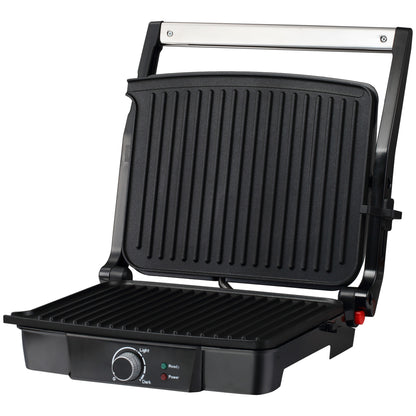 Health Grill & Panini Press, 4 Slice Toastie Machine, 2000W Electric Non-stick Grill with 180√Ç¬∞ Flat Open, Drip Tray and Adjustable Temperature
