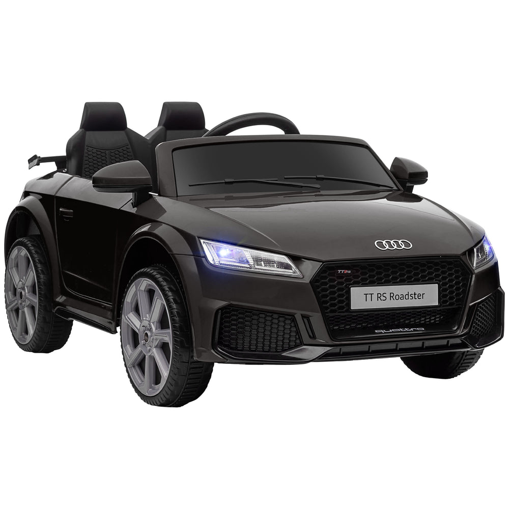 12V Battery Licensed Audi TT RS Ride-On Car w/ Remote, Headlight - Black