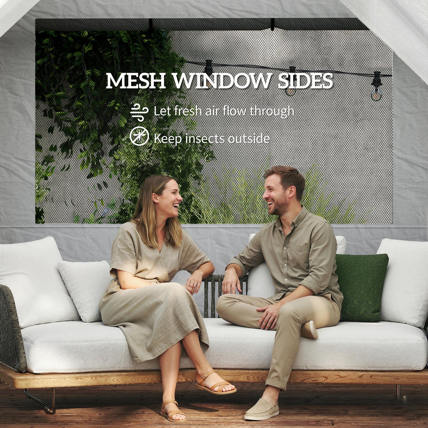 3 x 6 m Pop Up Gazebo, UPF50+ Wedding Party Tent Marquee, White