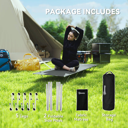 Lightweight Camping Cot Portable Compact Sleeping Bed w/ Carry Bag