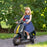 Vespa Licensed 12V Kids Electric Bike w/ 2 Training Wheels, Black