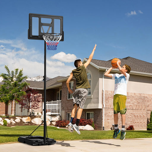 2.3-3.05m Basketball Hoop and Stand with Weighted Base and Wheels