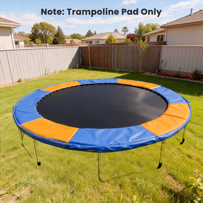 8FT Trampoline Spring Cover, Plastic Trampoline Pad, Yellow and Blue